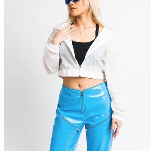 NWT Be A Good Person Cropped Festival Jacket, Size 2XL